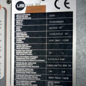cabina di verniciatura + impianto di depurazione