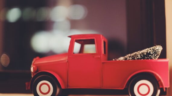 furgoncino giocattolo di Natale