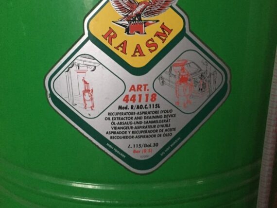 Recuperatore aspiratore olio Raasm