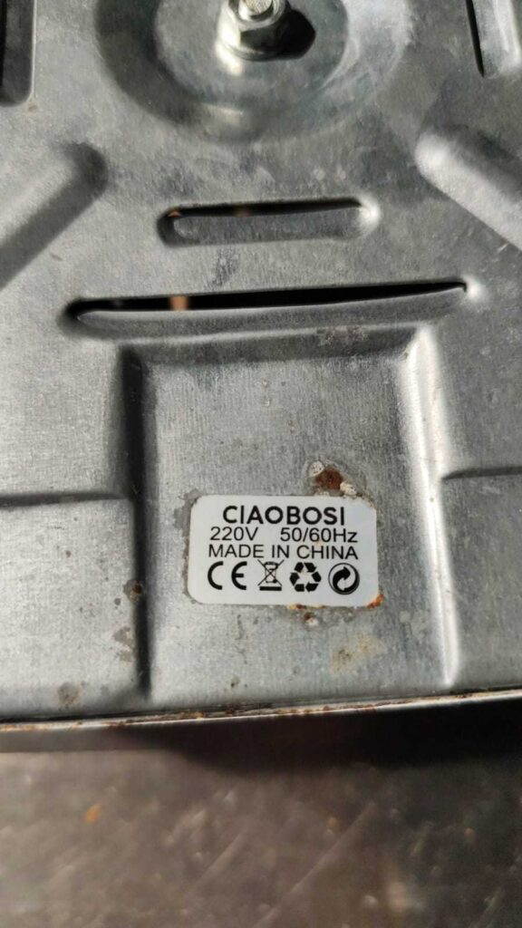 Fornello elettrico portatile a una piastra usato